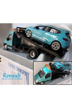 Çekici Renault Megane Diecast Burago Metal Araba Taşıyıcı Kurtarıcı 151212
