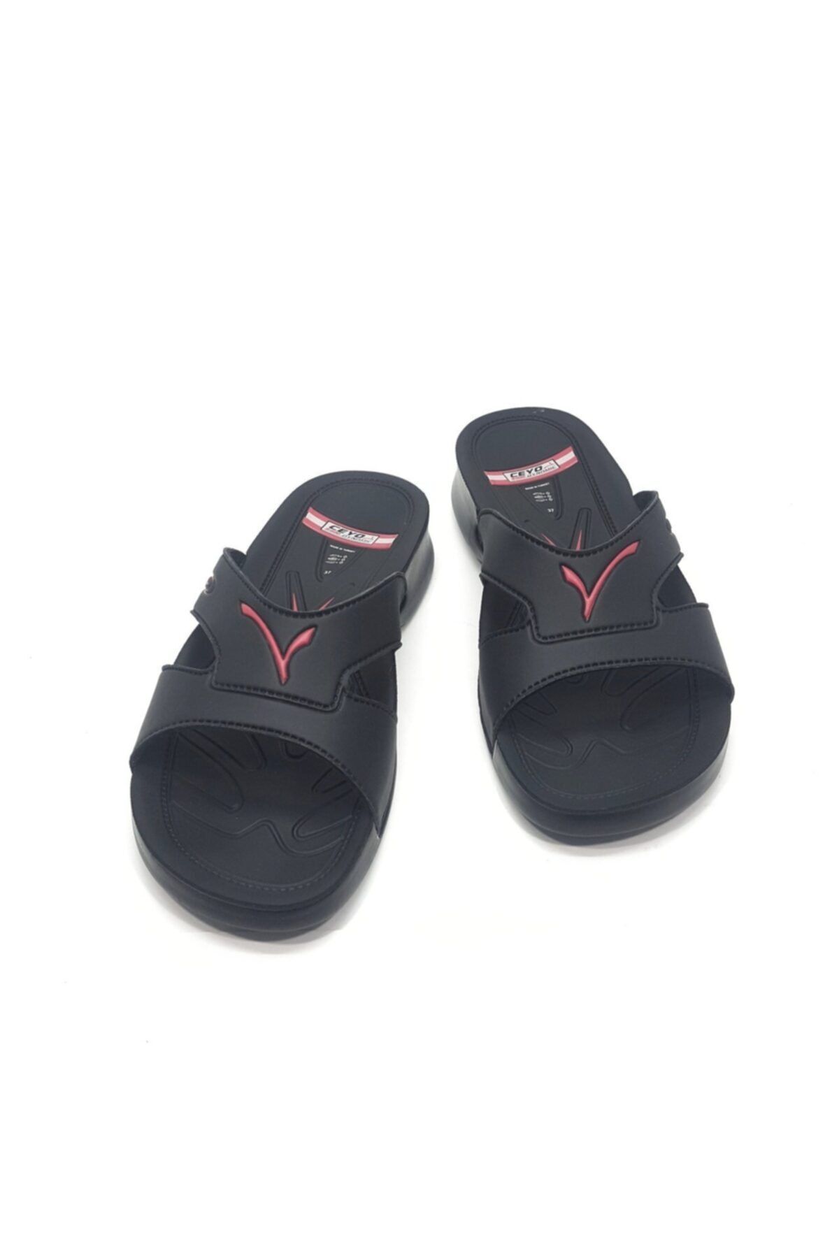 Ceyo-3400-2 Anatomical Black Women's Slippers 4