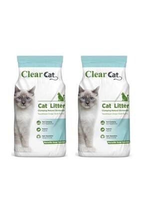 Clear Cat Marsilya Sabunu Kokulu 10 Kg Ince Taneli Bentonit Kedi Kumu Trendyol