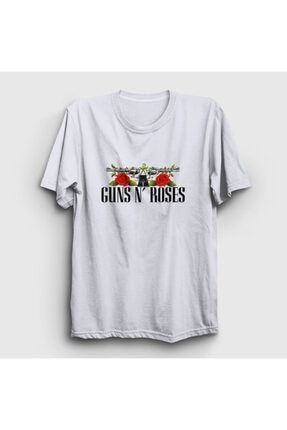 Unisex Beyaz Thorns Guns N' Roses Tişört 57126tt