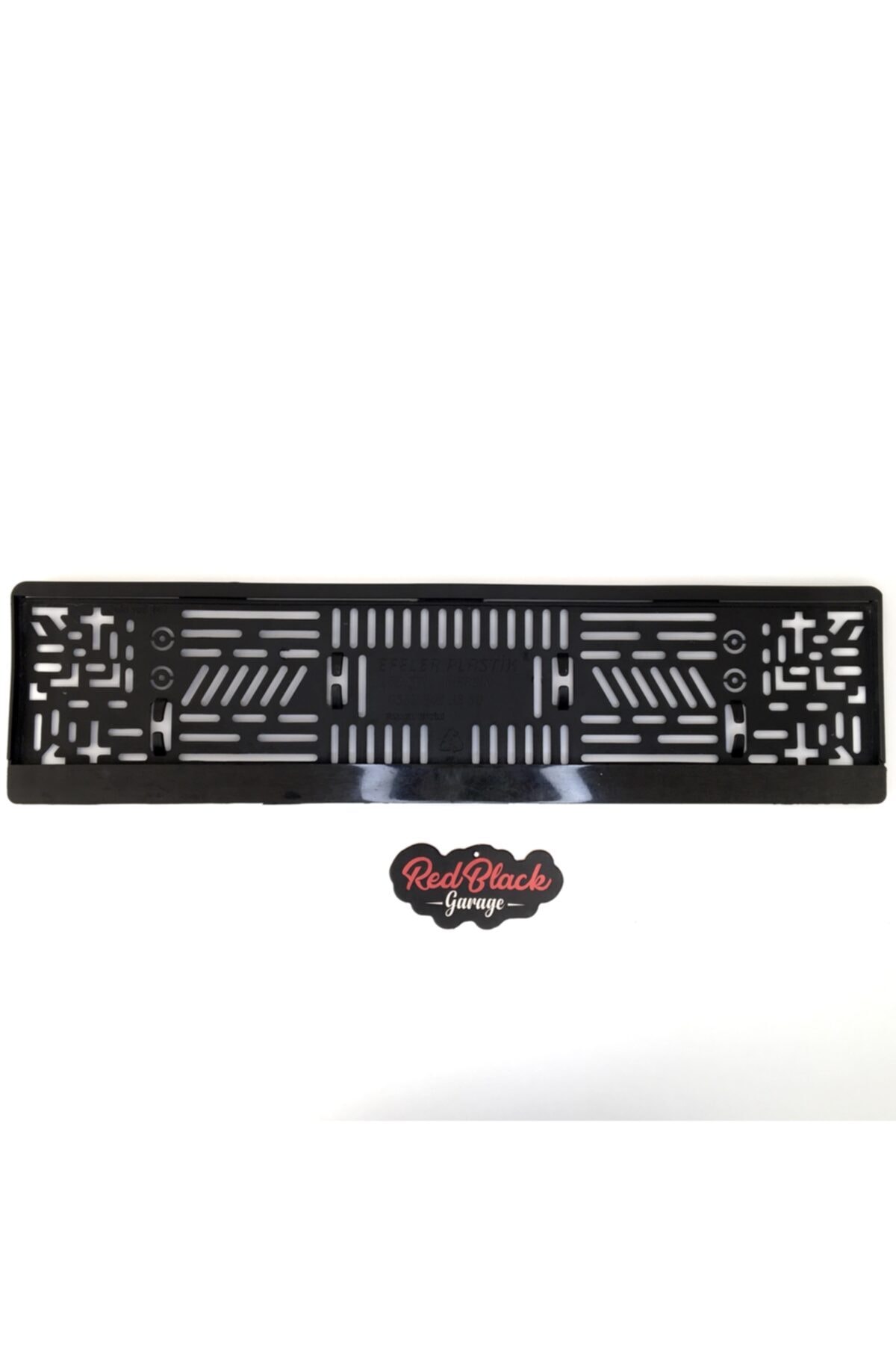 RedBlack Garage Black Düz Siyah Plakalık
