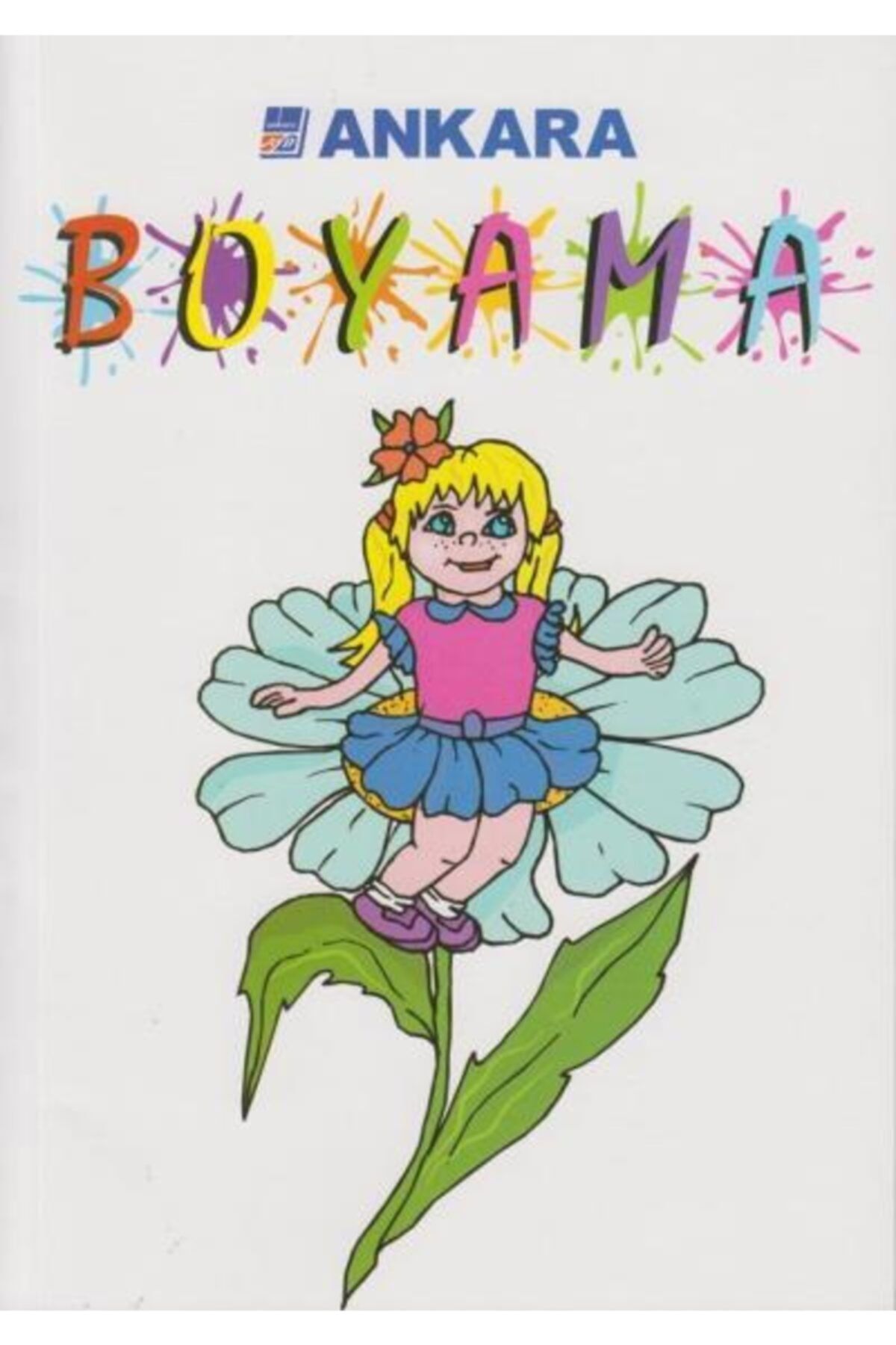 boyama mavi papatya