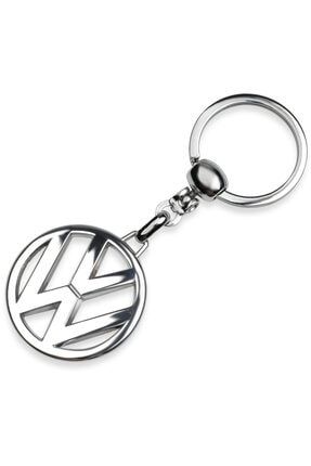 1. Kalite - Volkswagen Logolu Metal Otomobil Anahtarlığı - Krom Kaplamalı 100728VOLKSWAGEN
