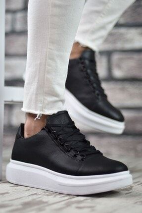Siyah Beyaz Erkek Sneaker RCN152