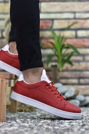 Kırmızı Beyaz Erkek Sneaker 001215 LNRCNFLP15