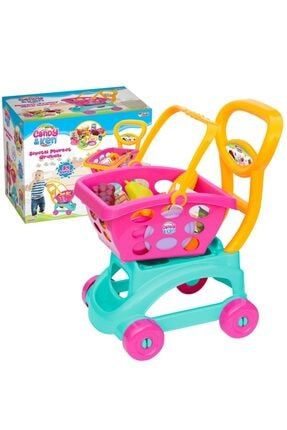 Oyuncak Market Arabası Sepetli Candy Model dede-03032