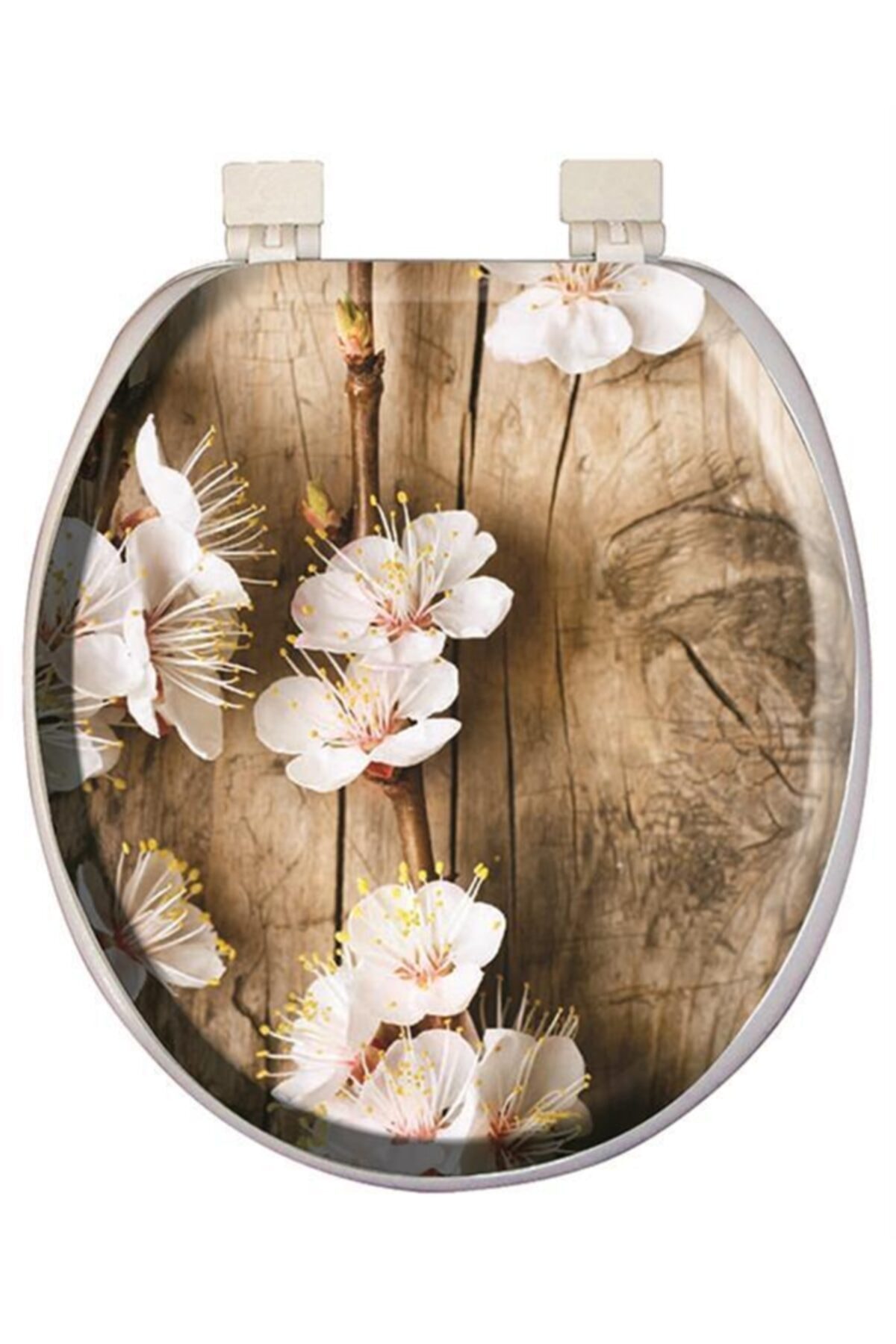 Softy Classic Desenli Yumuşak Klozet Kapağı Beyaz