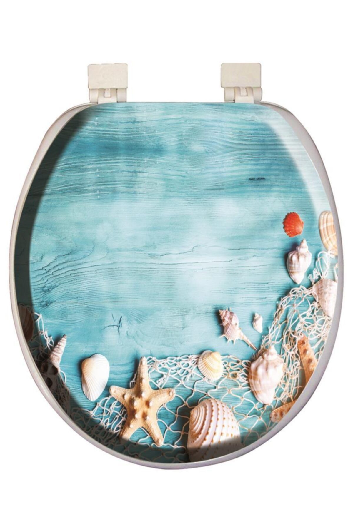 Softy Classic Desenli Yumuşak Klozet Kapağı Beyaz