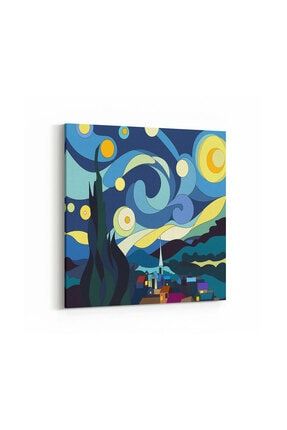 Yıldızlı Gece - Van Gogh Tablosu 100637k