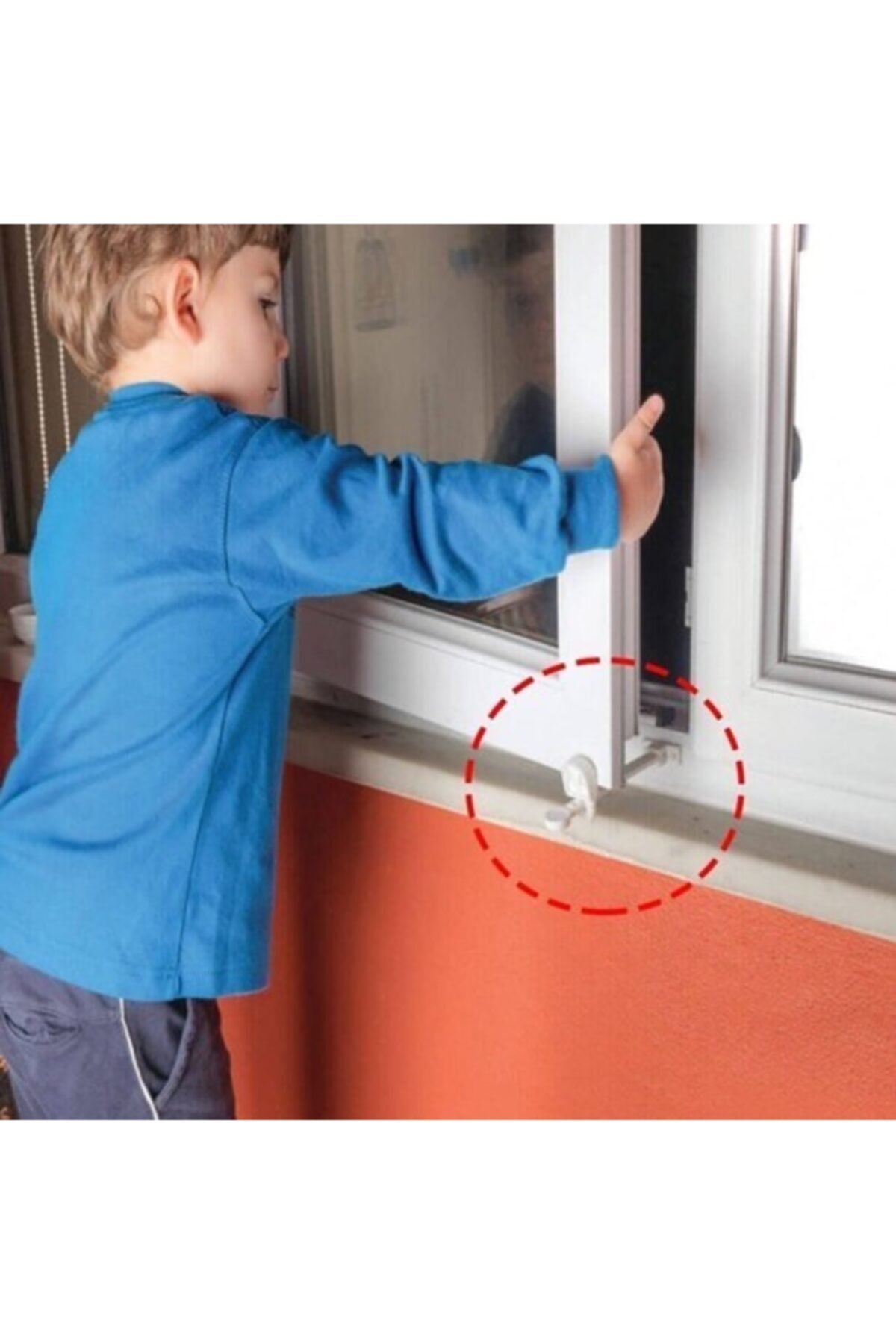 2 Adet Çocuk Bebek Pencere Güvenlik Kilidi Havalandırma Kolu Kade