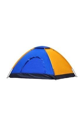 Renkli Dayanıklı Kamp Çadırı 200x200x135 4 Kişilik CT-2020