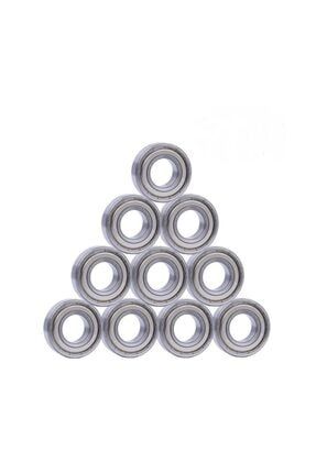 10 Adet 608zz Rulman - Metal Mühürlü Çok Amaçlı Bilye Rulman - 8x22x7 Ölçülerinde 3434383