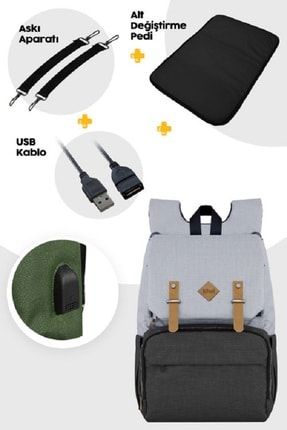 Kiwi Coolbag Usb Portlu Anne Bebek Bakim Sirt Cantasi Fiyati Yorumlari Trendyol