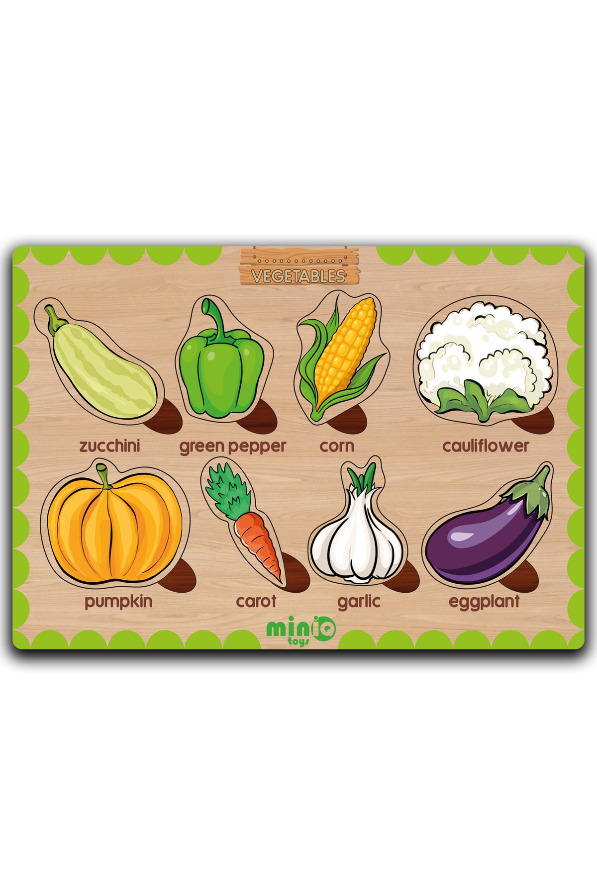 minİQ toys Ahşap Ingilizce 6’lı Mega Set Eğitici Öğretici Yapboz fotoğrafı 5 (önizleme)