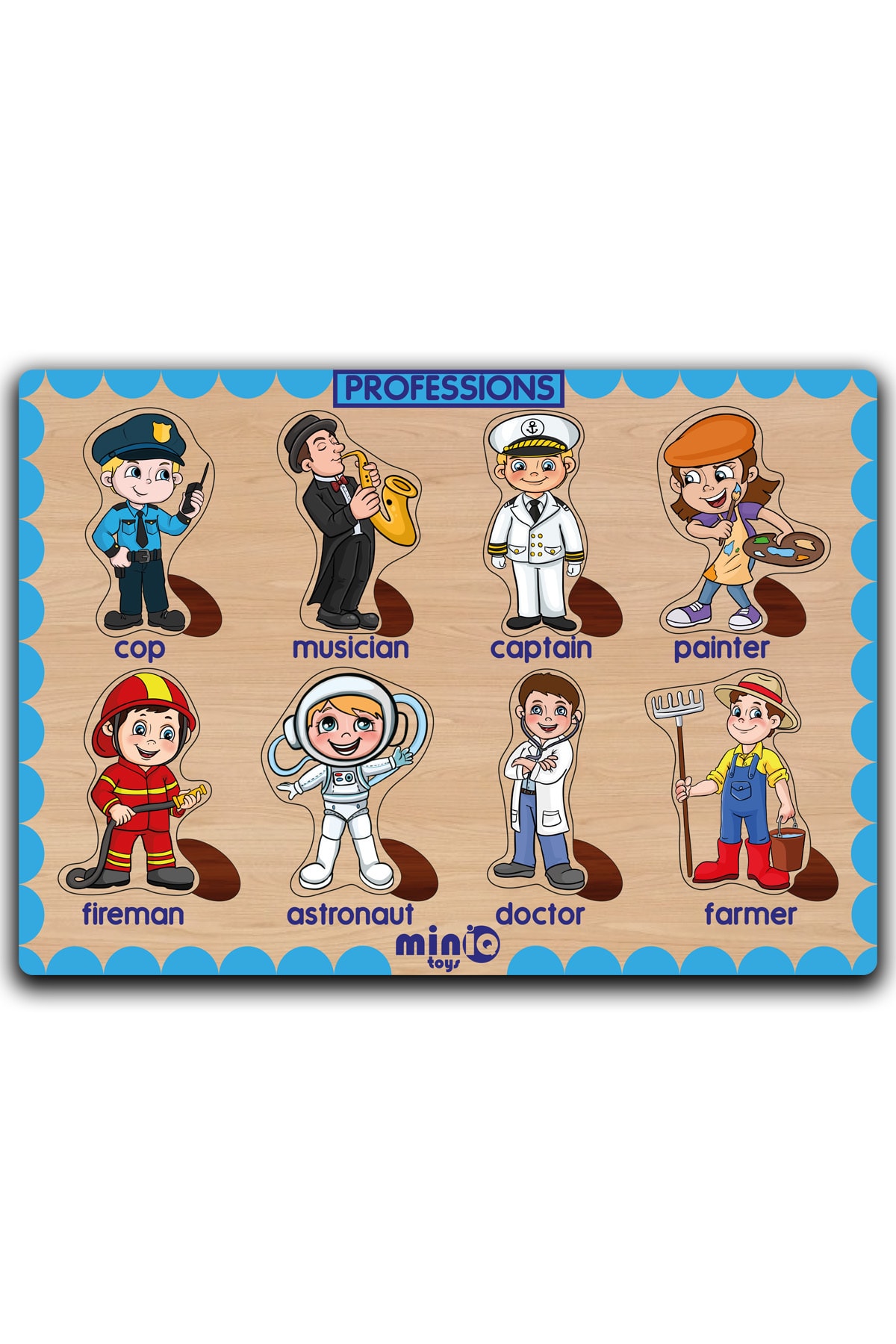 minİQ toys Ahşap Ingilizce 6’lı Mega Set Eğitici Öğretici Yapboz fotoğrafı 7 (önizleme)