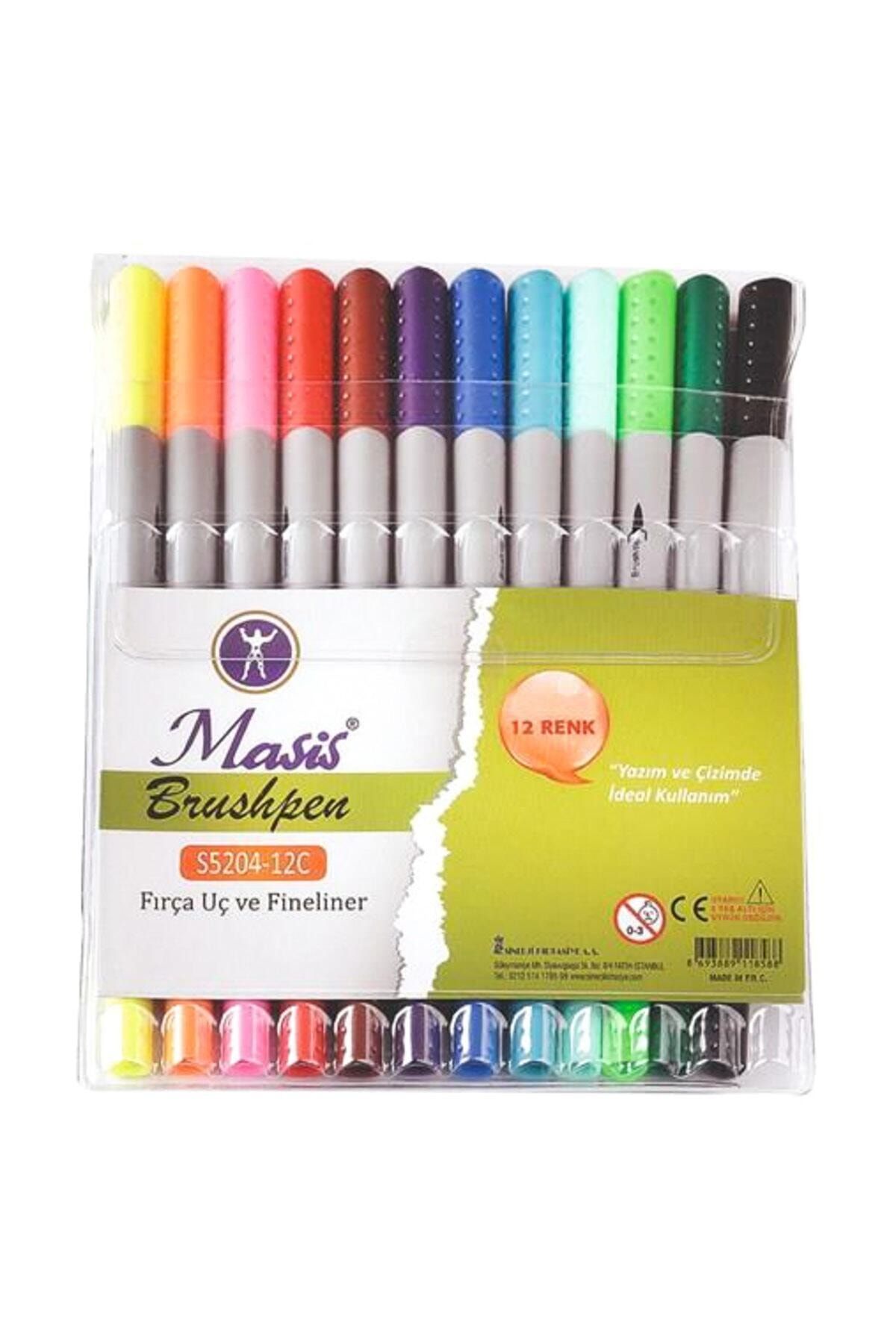 masis cift tarafli fineliner kalem seti
