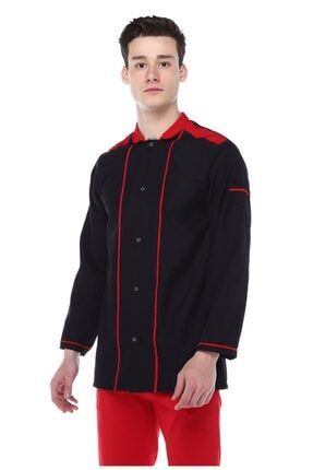 Agca Aşçı Ceketi,aşçı Kıyafeti,aşçı Önlüğü,aşçı Giyim,siyah PRA-2442245-551163