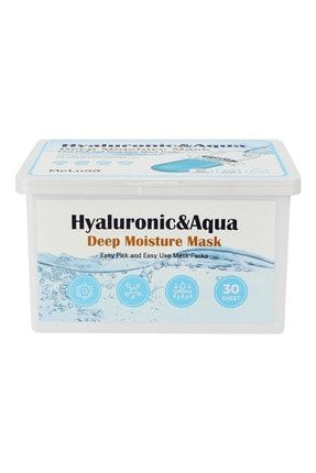 Aqua Hyaluronik Asit Içeren 30 Adet Yoğun Nemlendirici Maske Seti 8809470604723