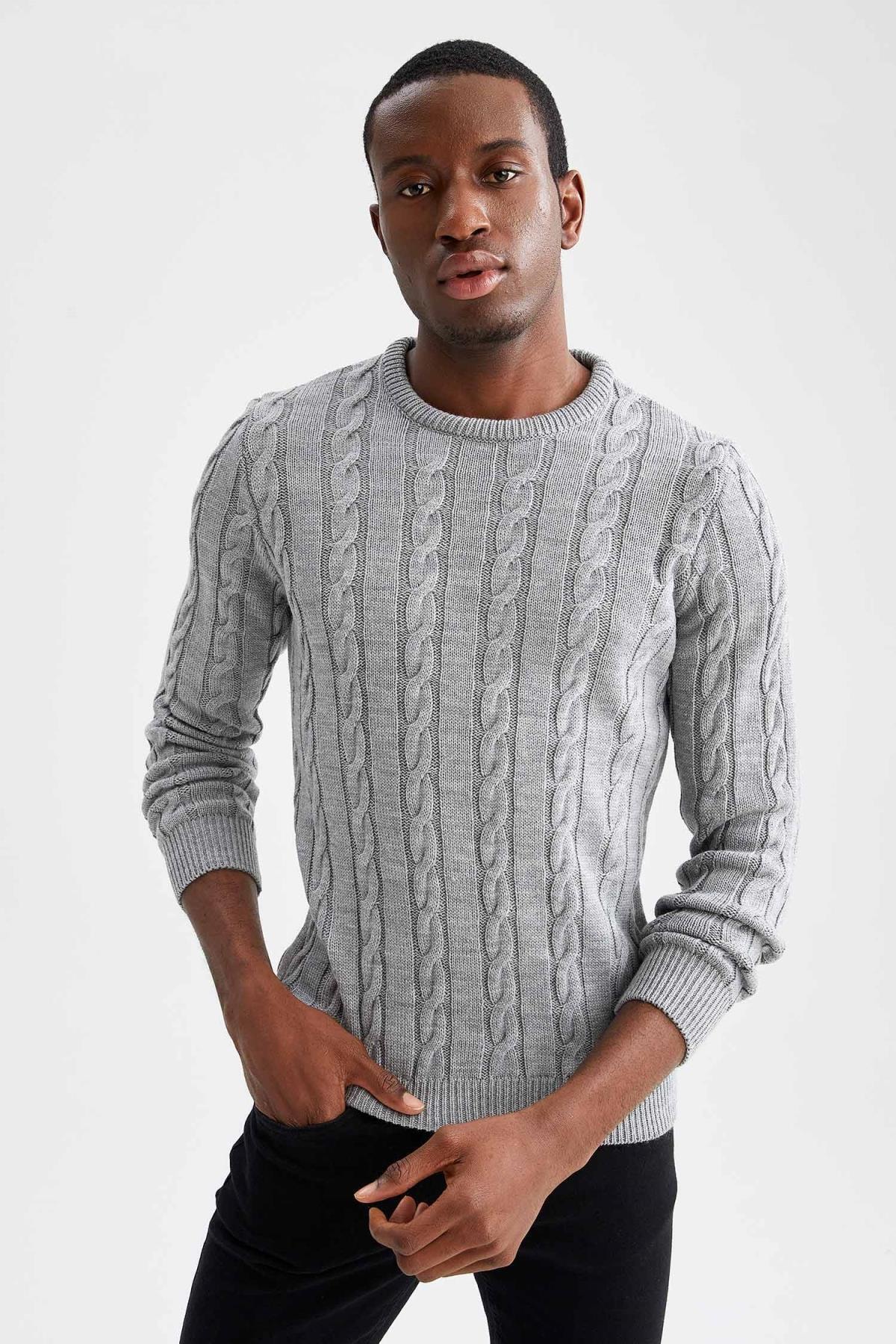 next mens jumpers round neck