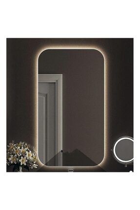 60x70 Cm Ledli Ayna Banyo Aynası Dekoratif Ayna Boy Ayna Salon Duvar Ayna EVRST0433