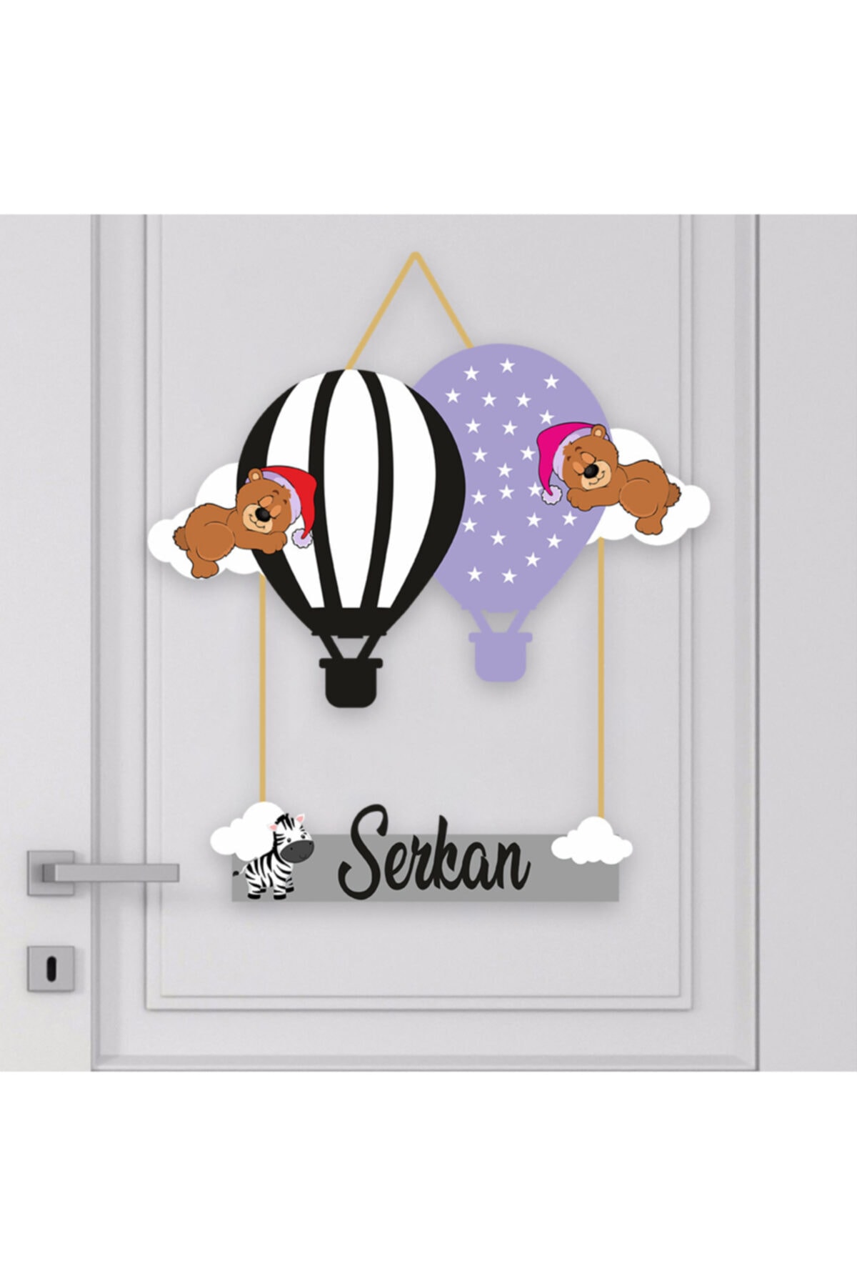 Baby Room Wooden Door Ornament Balloon 3