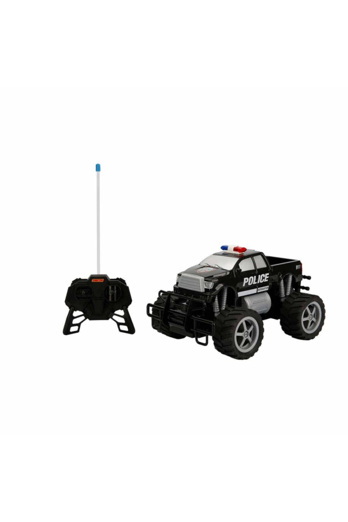 Suncon R/c Uzaktan Kumandalı Büyük Teker Şarjlı Ve Işıklı Polis Arabası Pickup Kamyonet