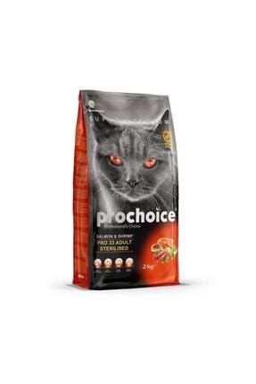 Pro33 Adult Cat Salmon&karides Steril Kedi Maması-2 kg TT2103