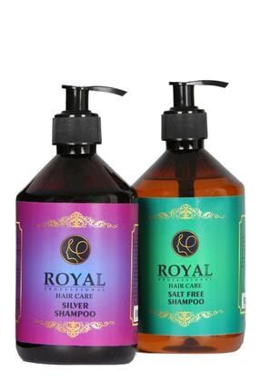 Royal Mor(SİLVER) Şampuan & Tuzsuz Şampuan Set RYLSET33