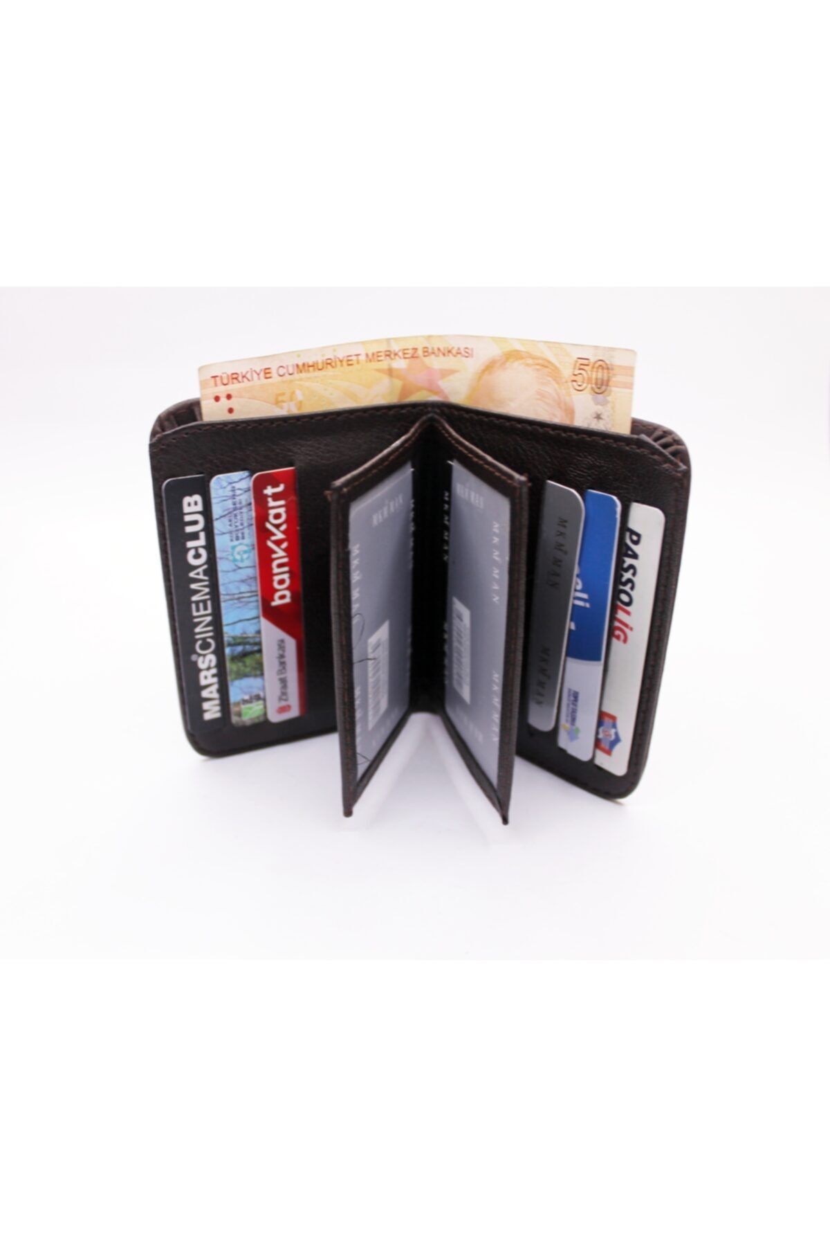 MKM-Man Faux Nubuck Men's Wallet Vertical Model 2