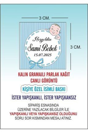 Bebek Doğum, Sünnet, Nişan Kına, Düğün Magnet Etiket Sticker BB16