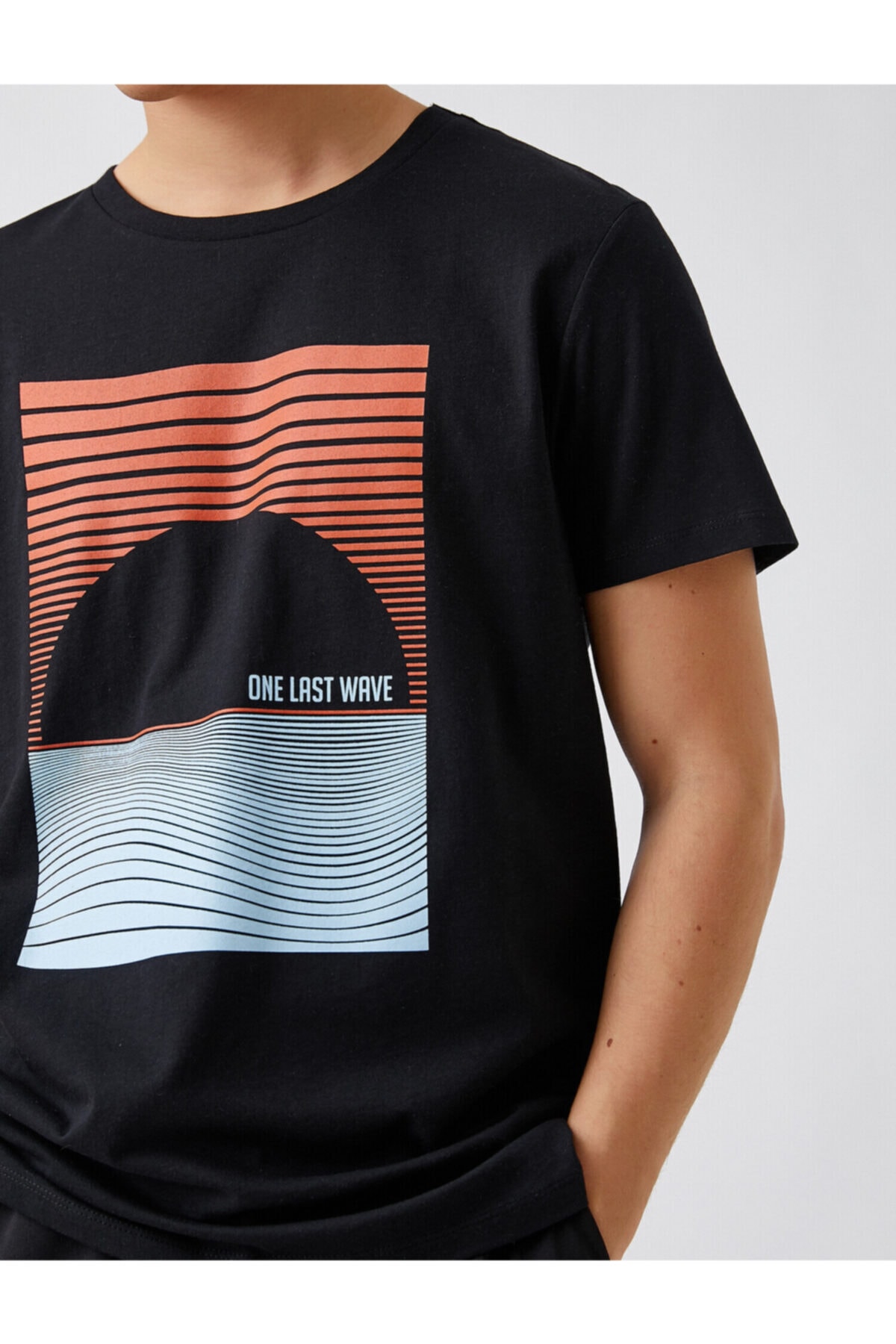 تیشرت مردانه مشکی کوتون | 2SAM10773HK اورجینال - تصویر 5