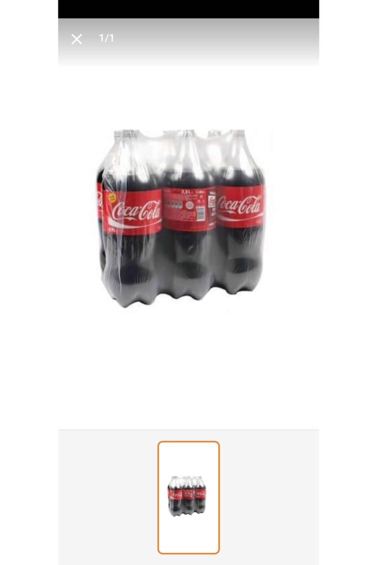 GEDİZ BÜFE Coca Cola 2.5 Lt 6 Lı