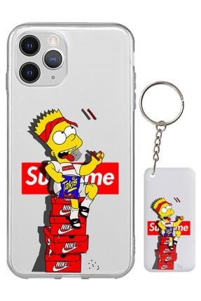 Iphone 12 Pro Max Simpson Supreme Desenli Silikon Kılıf ES-PHN12PRMX-STCR01
