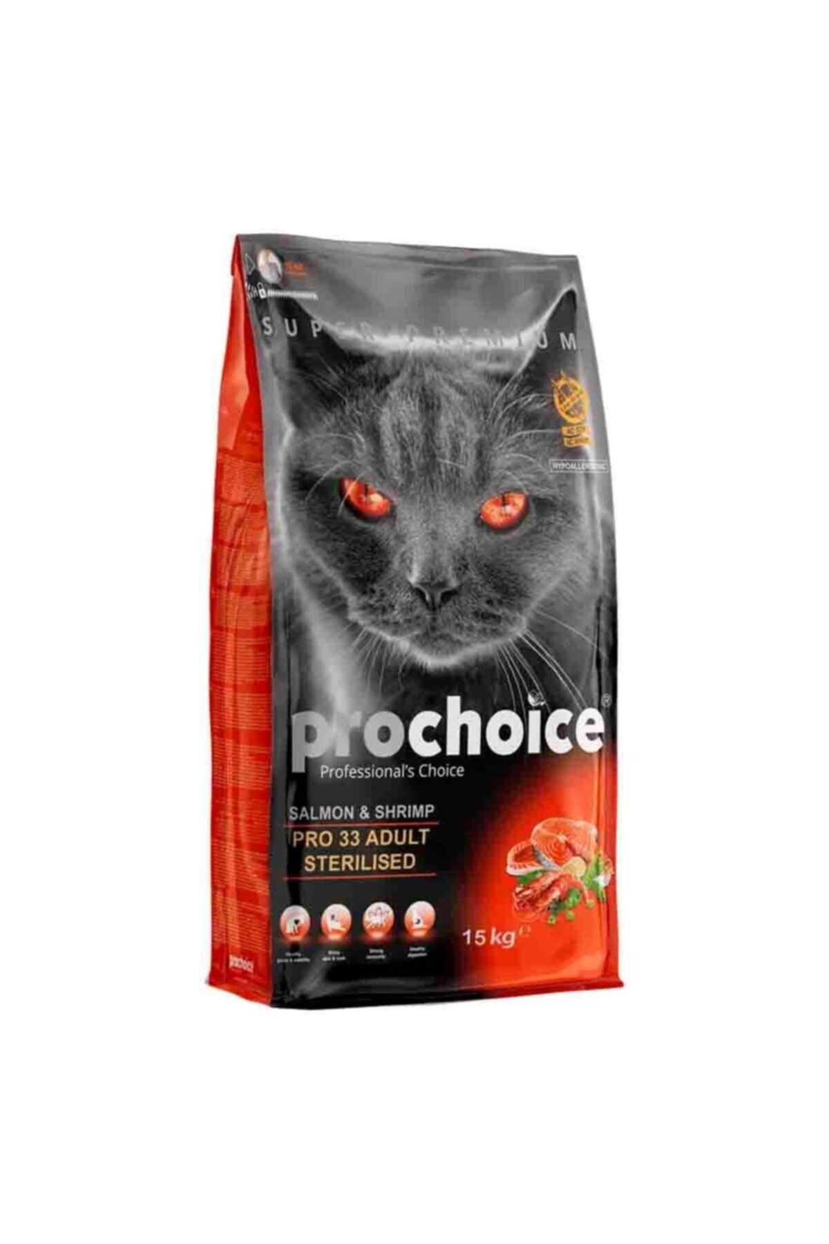 ProChoice Pro Choice Pro33 Kısır Somonlu Kedi Maması 15 Kg