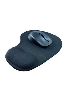 Kaliteli Siyah Yastıklı Bilek Destekli Silikon Jel Oyuncu Kaydırmaz Mouse Pad Ped Mousepad ATAmousePad129