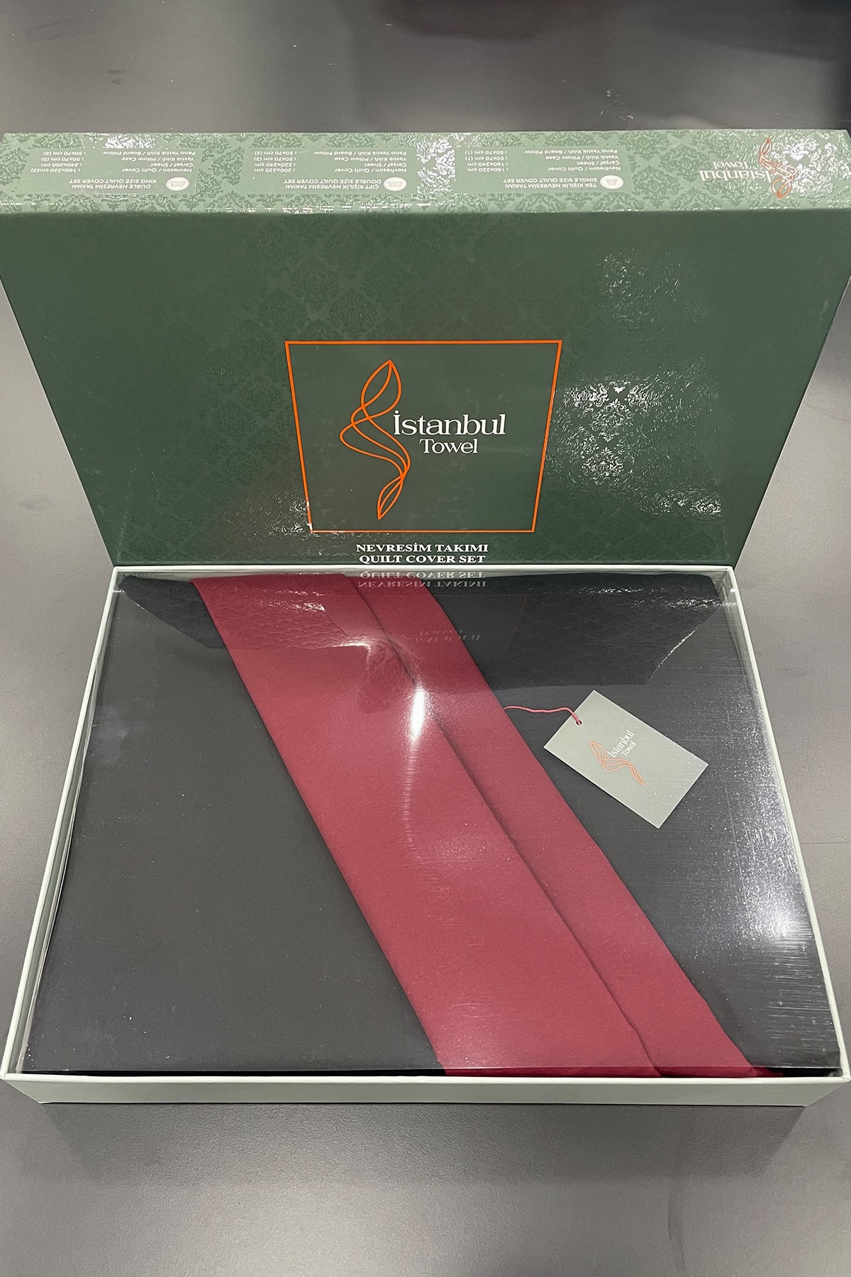 سرویس خواب  بورگوندی istanbul towel | O 20015792210 اورجینال - تصویر 3