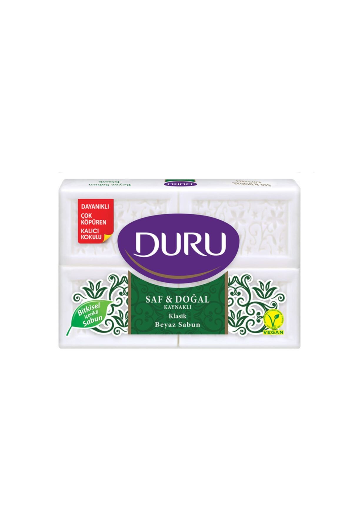 صابون میله ای 600 گرمی Pure&Natural Classic (4X150) ست 2 عددی Duru