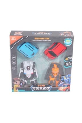 Co-666 Rk Tobot Transformers Stil Dönüşebilir Araç Hem Robot Hem Araba 4’lü Set X Z C Rocky CO-666 RK