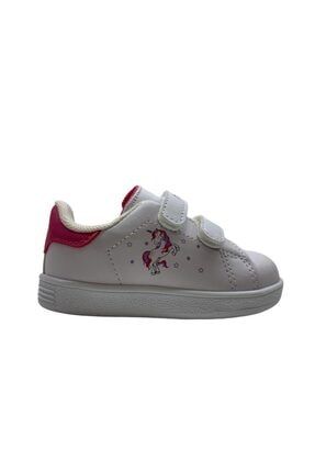 206 Kız Bebek Beyaz / Fuşya Sneaker 051 206