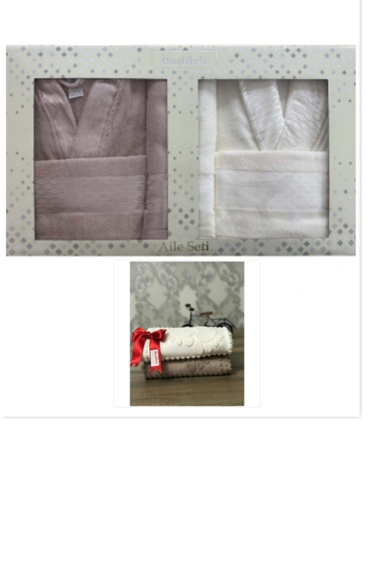  ست لباس خانوادگی ۸ تکه، کرم بژ، ۱۰۰٪ پنبه