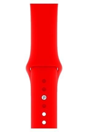 Apple Watch Kordon 1 2 3 4 5 6 7 Se Seri 38mm 40mm Kayış Bileklik Kordon Koyu Kırmızı Applwatch3840mm