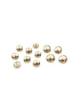 Gold Serisi Kabartma Desenli Ayaklı Blazer Düğme 4 Adet 20 Mm 8 Adet 15 Mm Set D-1874al