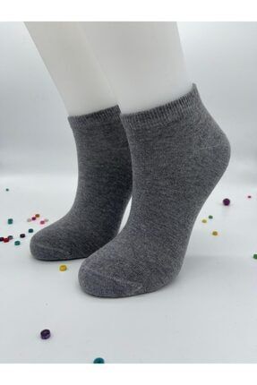 Kadın Gri Düz Renk Soket Çorap TYC00342778050