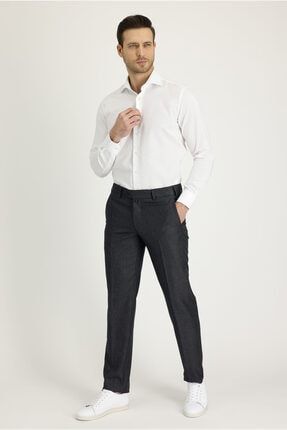 Slim Fit Desenli Klasik Pantolon 242900