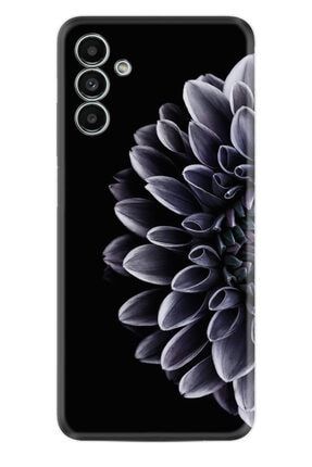 Samsung Galaxy A13 Kılıf Silikon Desen Özel Seri Çiçekler 1639 a139