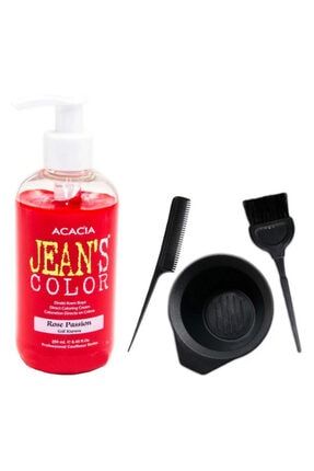 Jeans Color Saç Boyası Gül Kurusu 250ml Ve Fluweel Saç Boya Kabı Seti ST00720