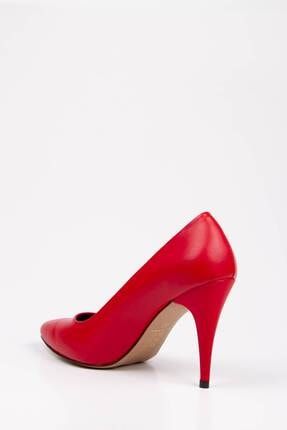 Kadın Kırmızı 10cm Topuklu Stiletto Yüksek Topuklu