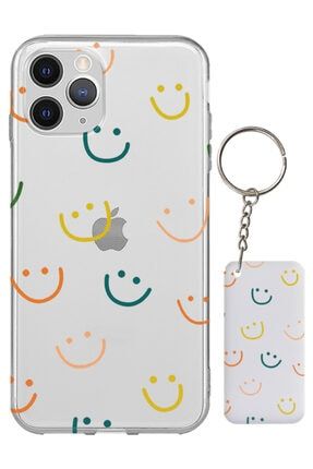 Iphone 12 Pro Gülen Yüz Smile Desenli Silikon Kılıf ES-PHN12PRO-STCR01