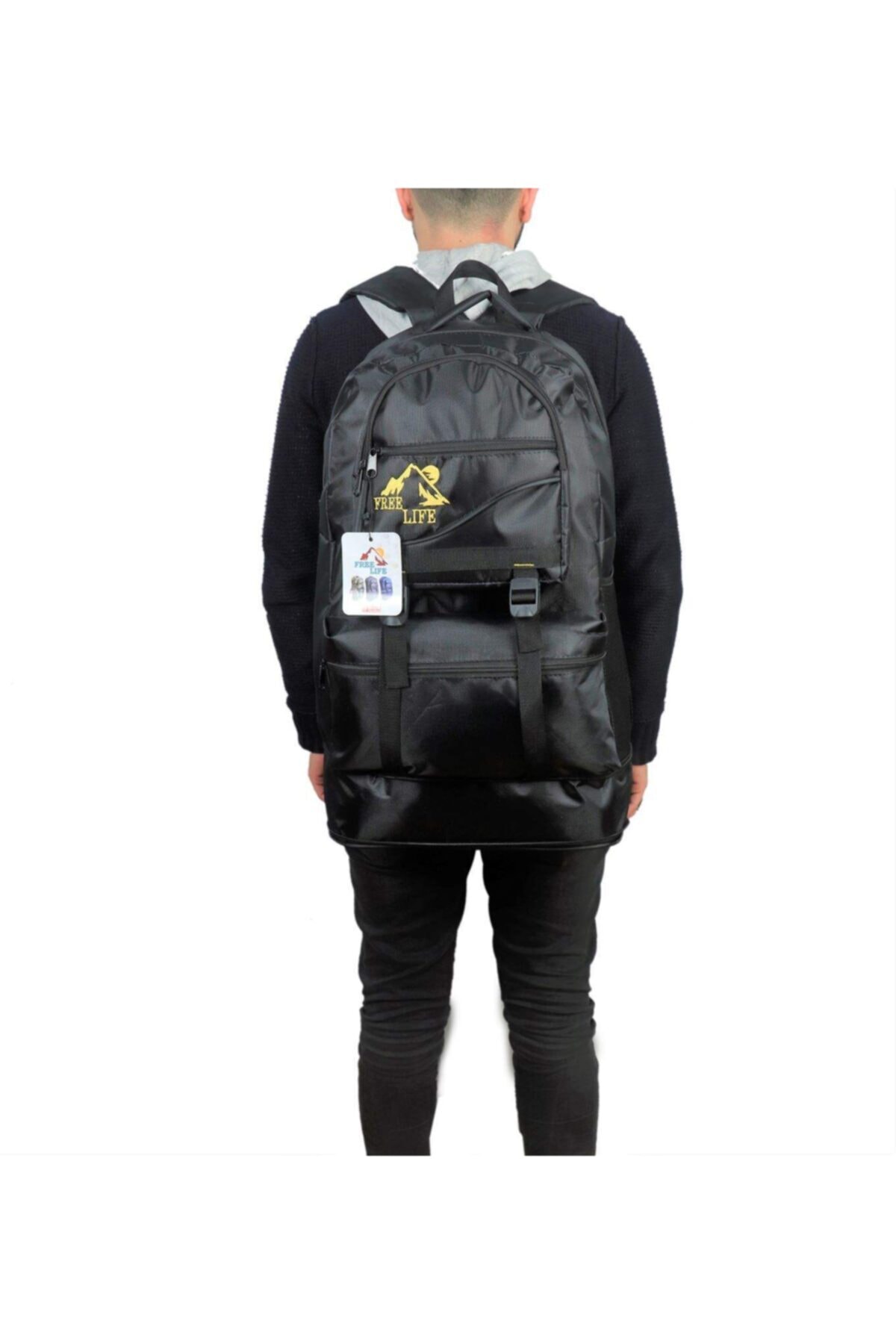 کوله پشتی زنانه زرد FREE POLO LİFE | P244S5982 اورجینال - تصویر 4