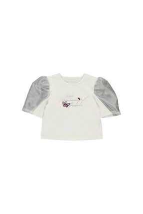 Kız Çocuk Baskılı Karpuz Kollu Kısa Kollu T-shirt 2211GK05044